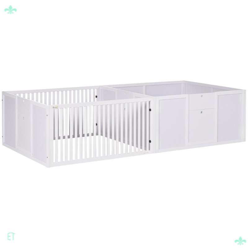 Dog Whelping Pen With Removable Doors, Puppy Playpen For Indoors