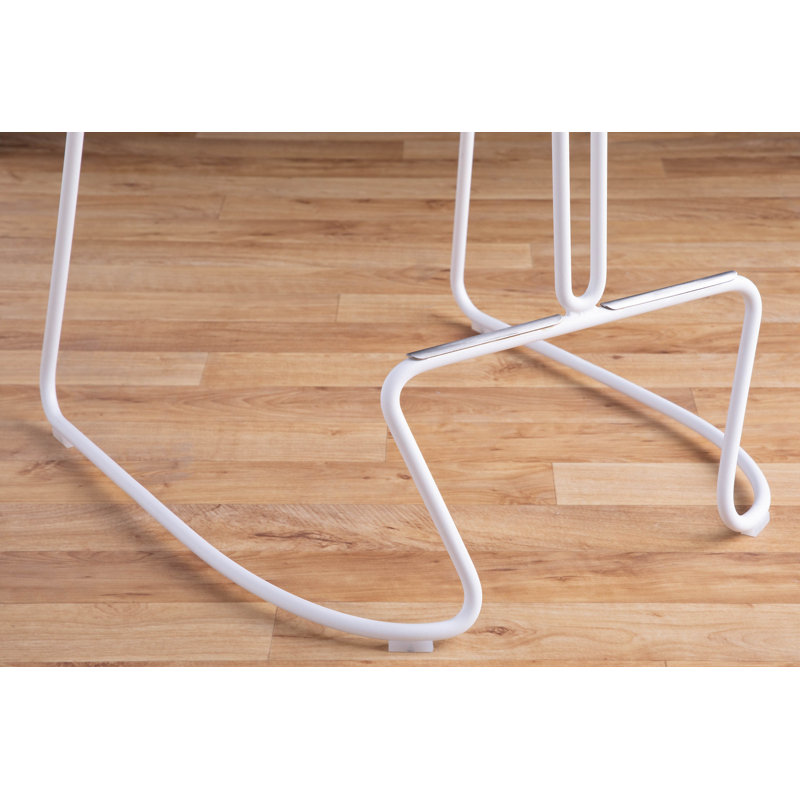 Tabouret de comptoir 25,75 po, gris, Blanc