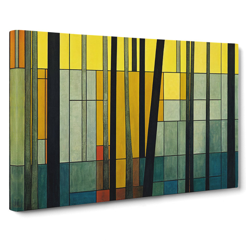 Revered Abstract Forest - Wrapped Canvas, 50cm H x 76cm W x 3cm D