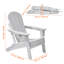 Ensemble de 2 chaises pliantes toutes saisons Adirondack