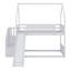 Lit superposé avec glissière convertible House, escalier de rangement pouvant être placé à gauche ou à droite-2122007544