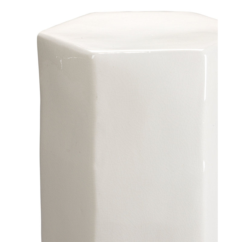 Porto End Table, White 