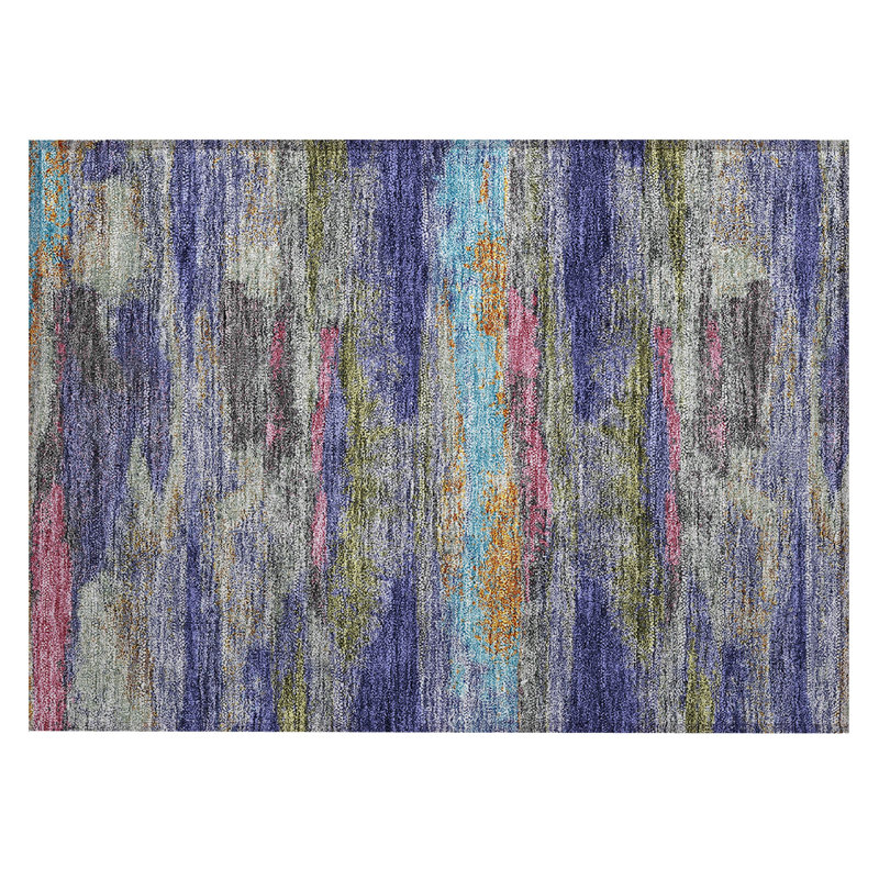 Aleighna Area Rug with Non-Slip Backing, Rectangle 1'8" x 2'6"