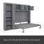 Grand lit escamotable mural avec armoires-1449891104