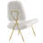 Ponder Upholstered Sheepskin Fur Lounge Chair-231429351