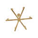 Cinta 6 Light Metal Dimmable Geometric Chandelier