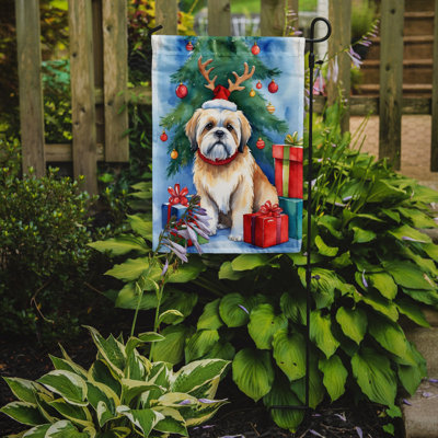 Drapeau de Noël renne de jardin
