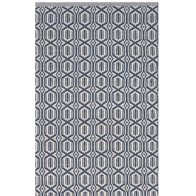 Melaina Hand Woven Cotton Geometric Rug, Runner 2'3" x 6'
