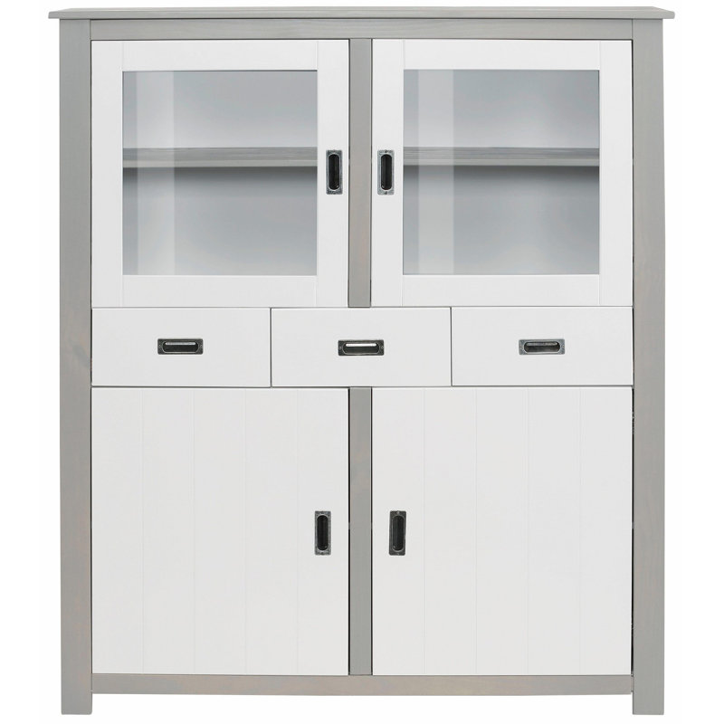 Mahone 122cm Sideboard, White/Grey