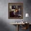 Art numérique, impression sur toile encadrée, "Le concert" par johannes vermeer, décorations pour bureau à domicile