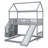Full Over Twin Bunk Bed With Slide, House Bed With Slide-628609377