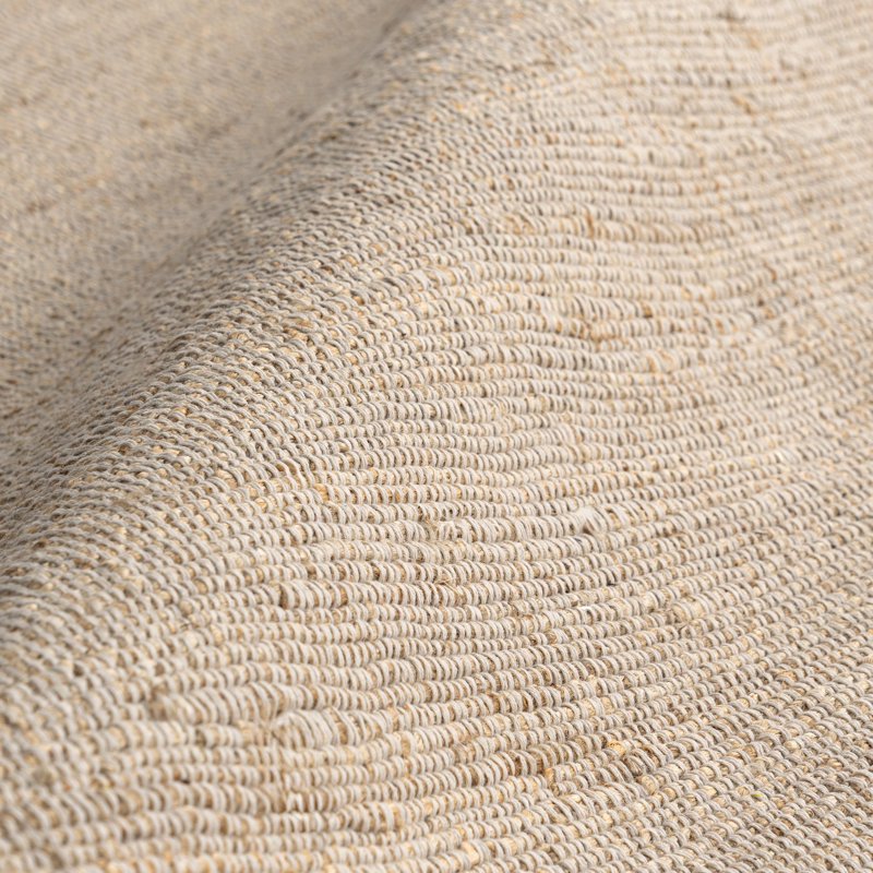 Tapis en jute et coton Helton Farmhouse, Rond 8 pi