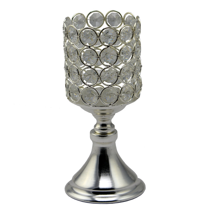 Lopez Metal Tabletop Candlestick, Small