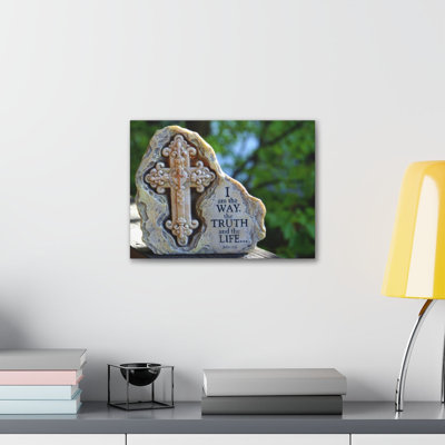 I Am The Way John 14:6 - Wrapped Canvas Print