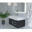 Ensemble de meuble-lavabo mural simple 36 po Bassi-627803341-629745256-573101967