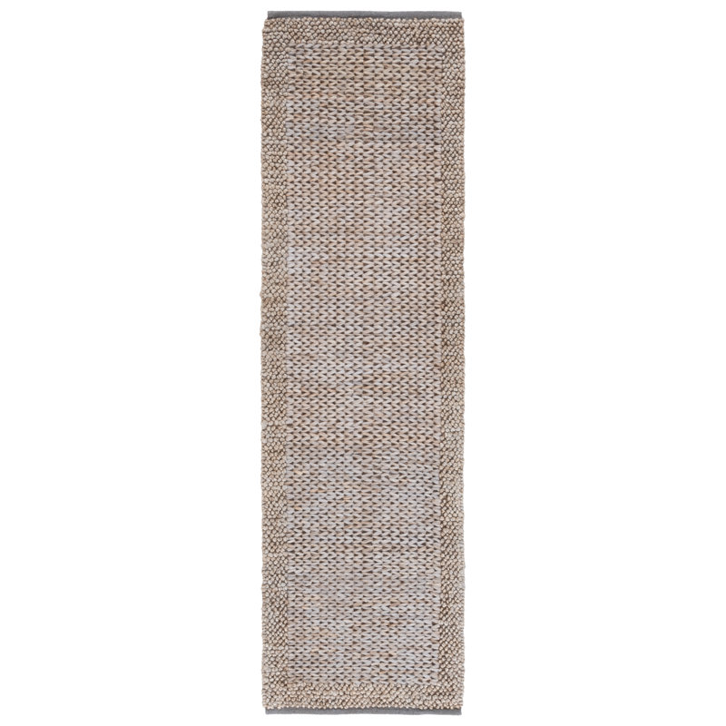 Natural Fiber Handwoven Jute Rug, Runner 2'3" x 8'