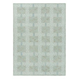Rug & Kilim’S Scandinavian Style Rug In Green And Blue With Geometric Patterns