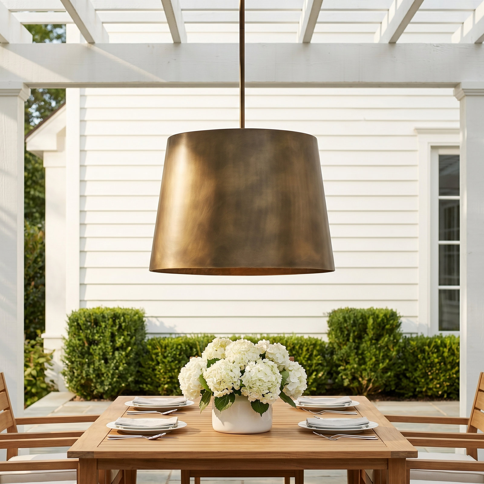 Outdoor Pendant, Burnished Bronze