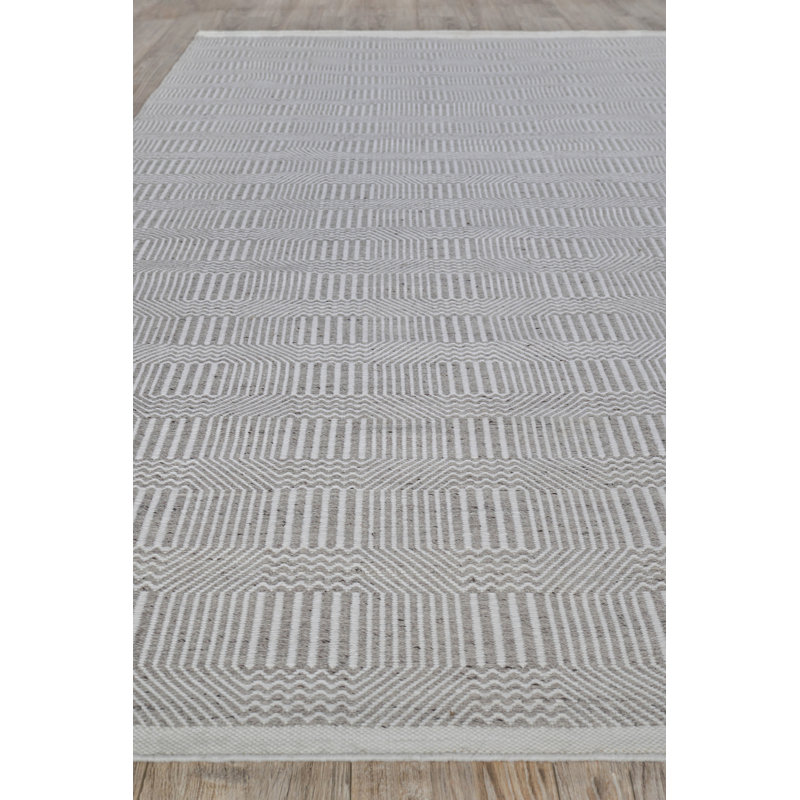 Naples Geometric Area Rug, Gray, Rectangle 8' x 10'