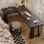 Black L-Shaped Solid Wood desk-1096524227-1096524224