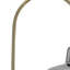 Lampe sur pied ajustable 61 "en laiton avec abat-jour fantaisie en verre vieilli