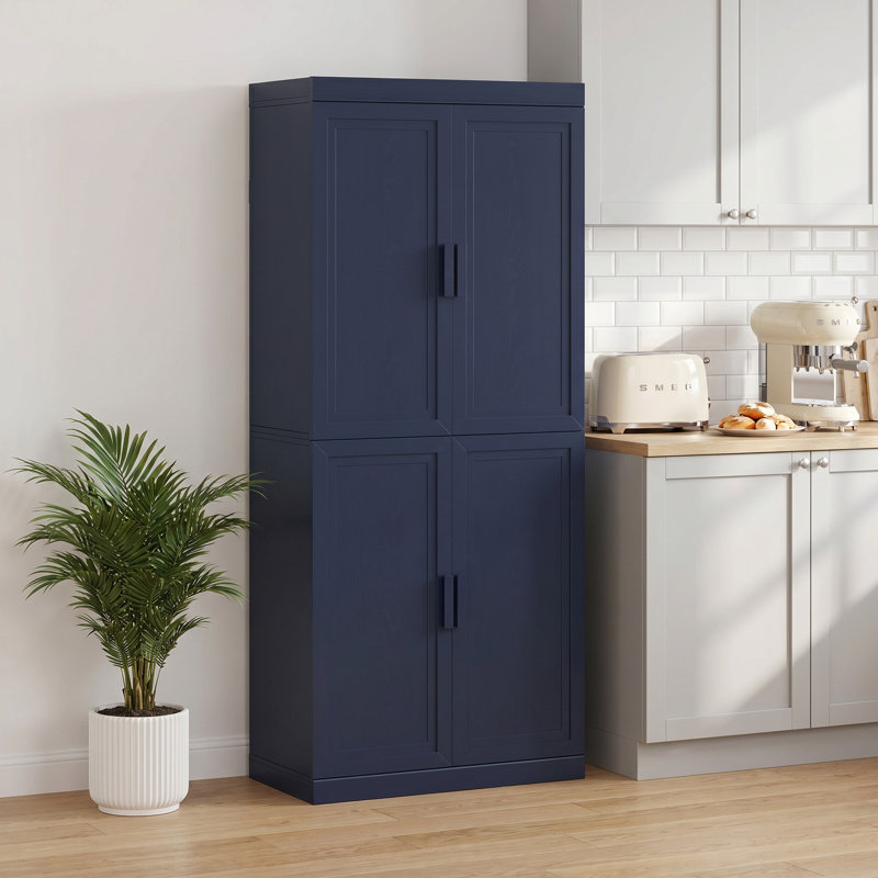Armoire de rangement avec tablettes réglables Nashaya, Dark Blue, 2 PCs-36"H+36"H