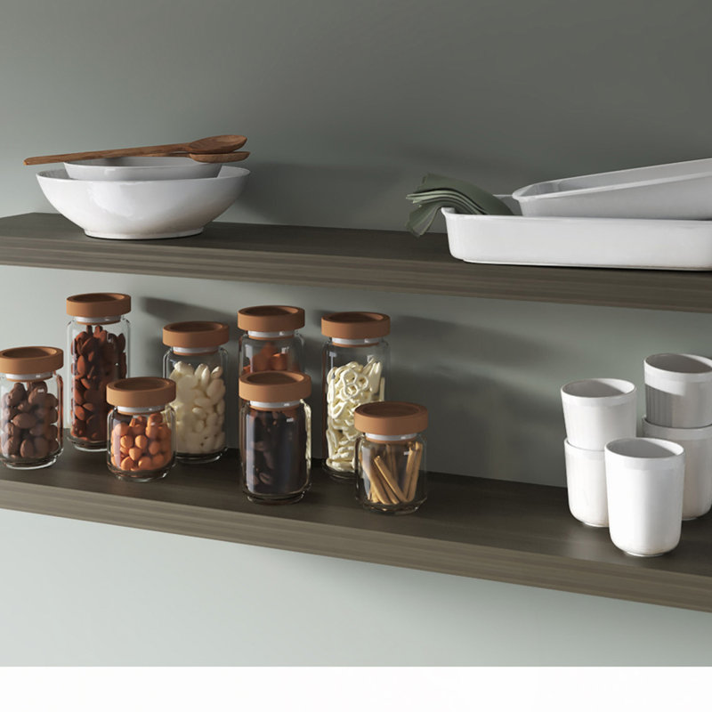 2 Piece Floating Shelf, Oak