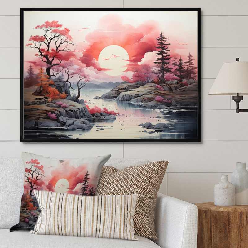 «Urban Escape I» sur toile, H 24 po x l 32 po x P 1 po, Cadre flottant noir