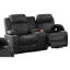 Gris anthracite Power Motion avec similicuir et rangement réglable dans les porte-gobelets