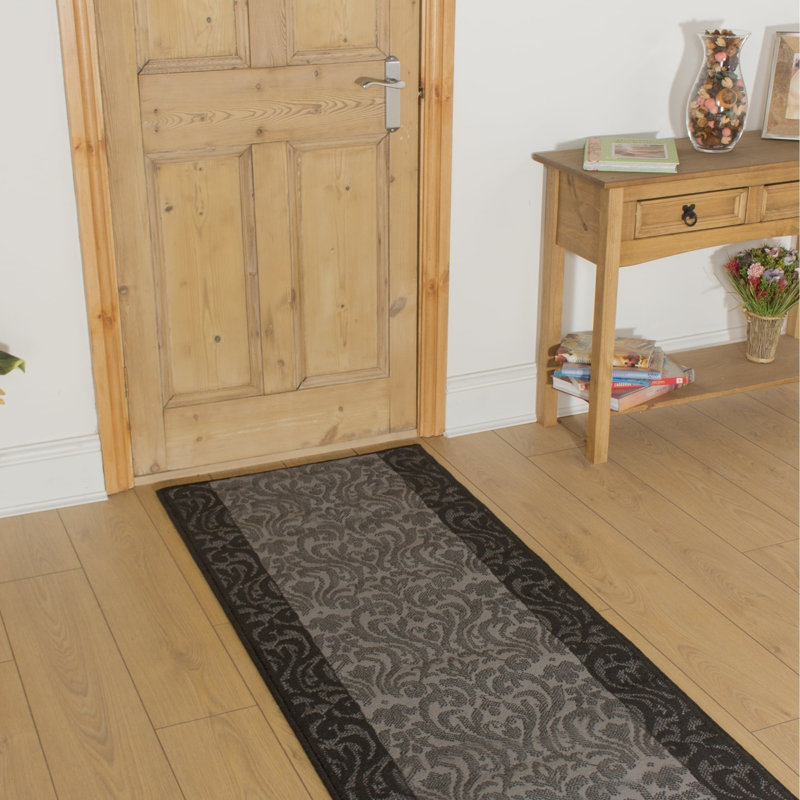 Runner Damask Area Rug, Runner 80 x 360 cm