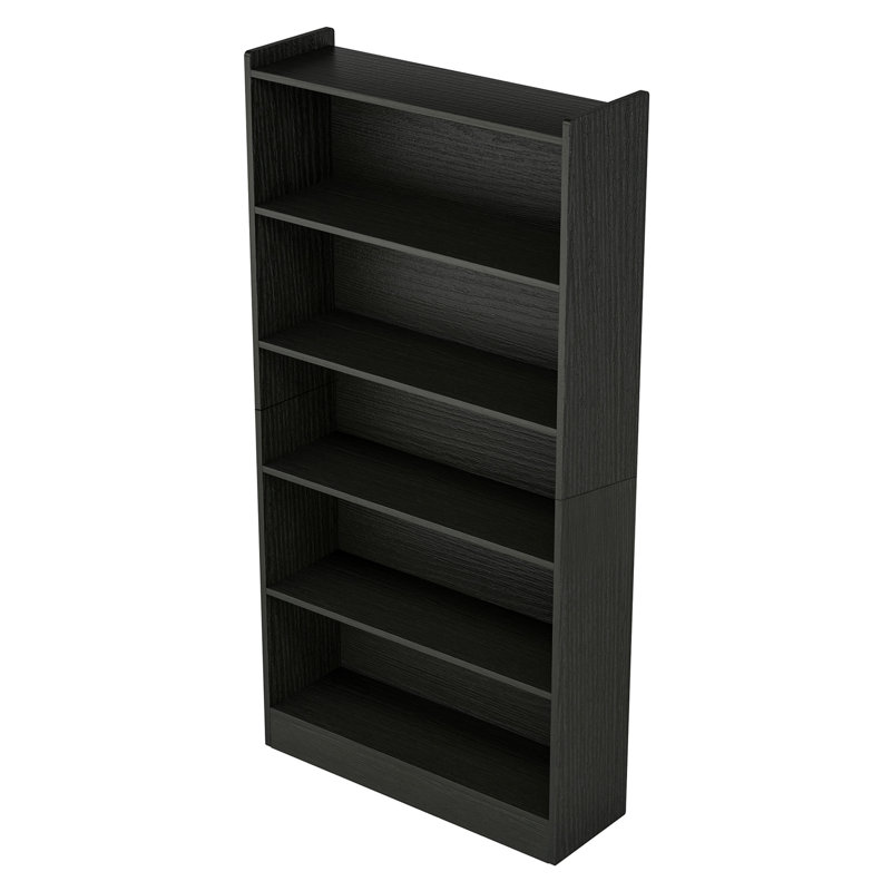 Bibliothèque moderne 70,87 "à 6 niveaux avec rangement pour le salon, (6 tablettes) H 70,87 po x l 35,43 po x P 11,81 po