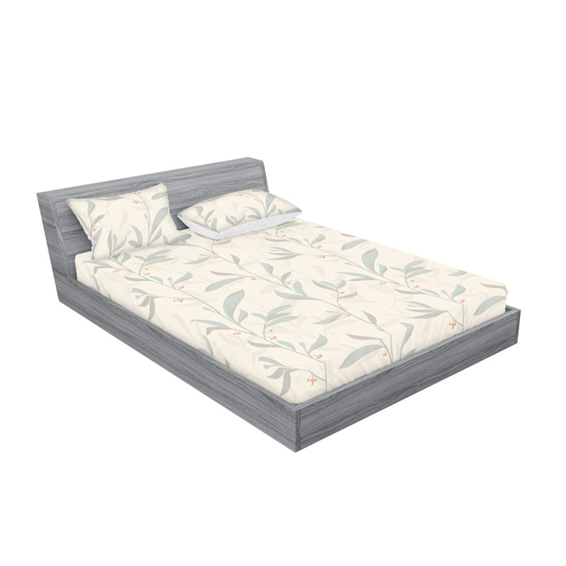 Drap-housse et taies décoratives 3 pièces Ambesonne, Ensemble de draps pour grand lit avec 2 taies d'or