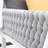 White Aluminum & Gray Woven Rope 2-Person Outdoor Patio Daybed with Canopy Curtains