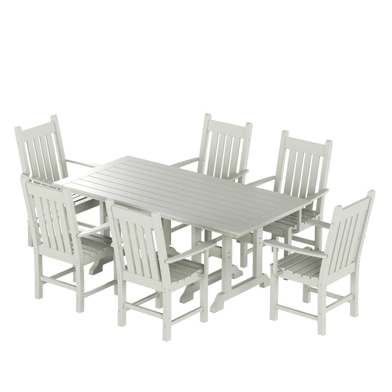Ensemble de salle à manger rectangulaire pour 6 personnes 71 po Laguna, Sable