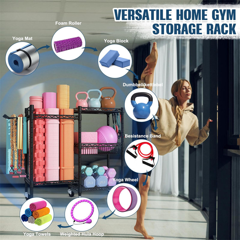 Metal Freestanding Multi-Use Sports Rack