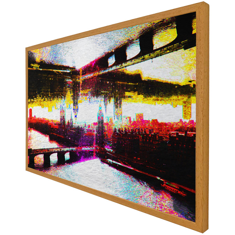 Single Picture Frame Print, 41cm H x 61cm W x 4cm D, Oak