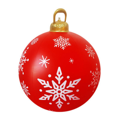 60CM Outdoor Christmas Inflatable Decorated Ball Christmas Inflatable Ball Christmas Tree Decorations