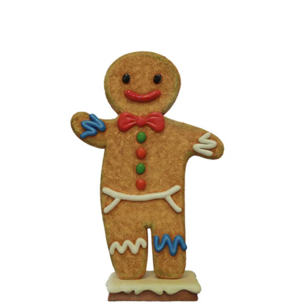 Small Papa Gingerbread Cookie Over Sized Statue