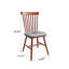 Chaises de cuisine de style campagnard (paire) - Fabrication en bois massif robuste avec sièges rembourrés, dossier moderne Windsor-1024946937