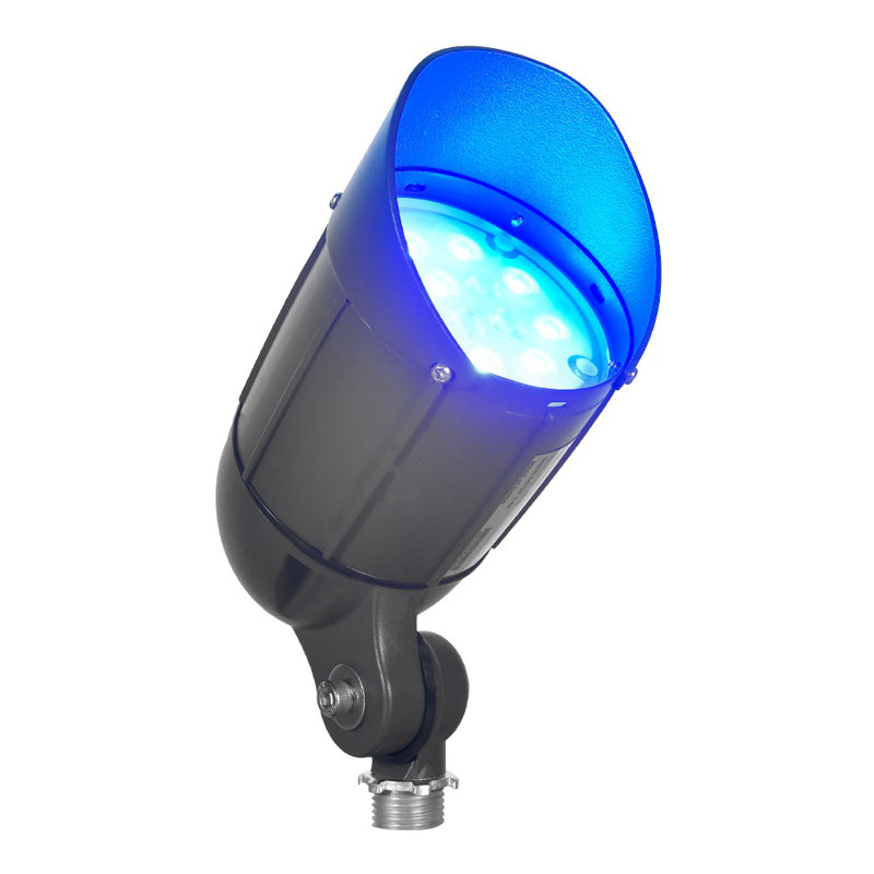 Black Aluminum RGBW Bluetooth Outdoor Spotlight