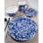 Cobalt Swirl 6'' Handmade Appetizer Plate