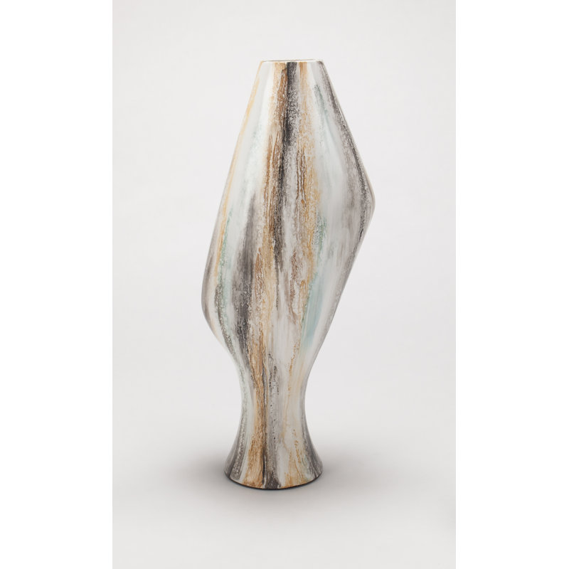 Porcelain China Table Vase, 30"H x 12"W x 8"D