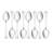 Pfaltzgraff Everyday Simplicity 53-Piece Stainless Steel Flatware Set, Service for 8