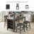 Ishani Upholstered Counter Stool with Solid Wood Frame