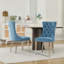 Ensemble de 2 chaises capitonnées avec garniture cloutée-583559470