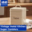 Harbour Housewares - Vintage Metal Kitchen Sugar Canister-1476991444-1476991443