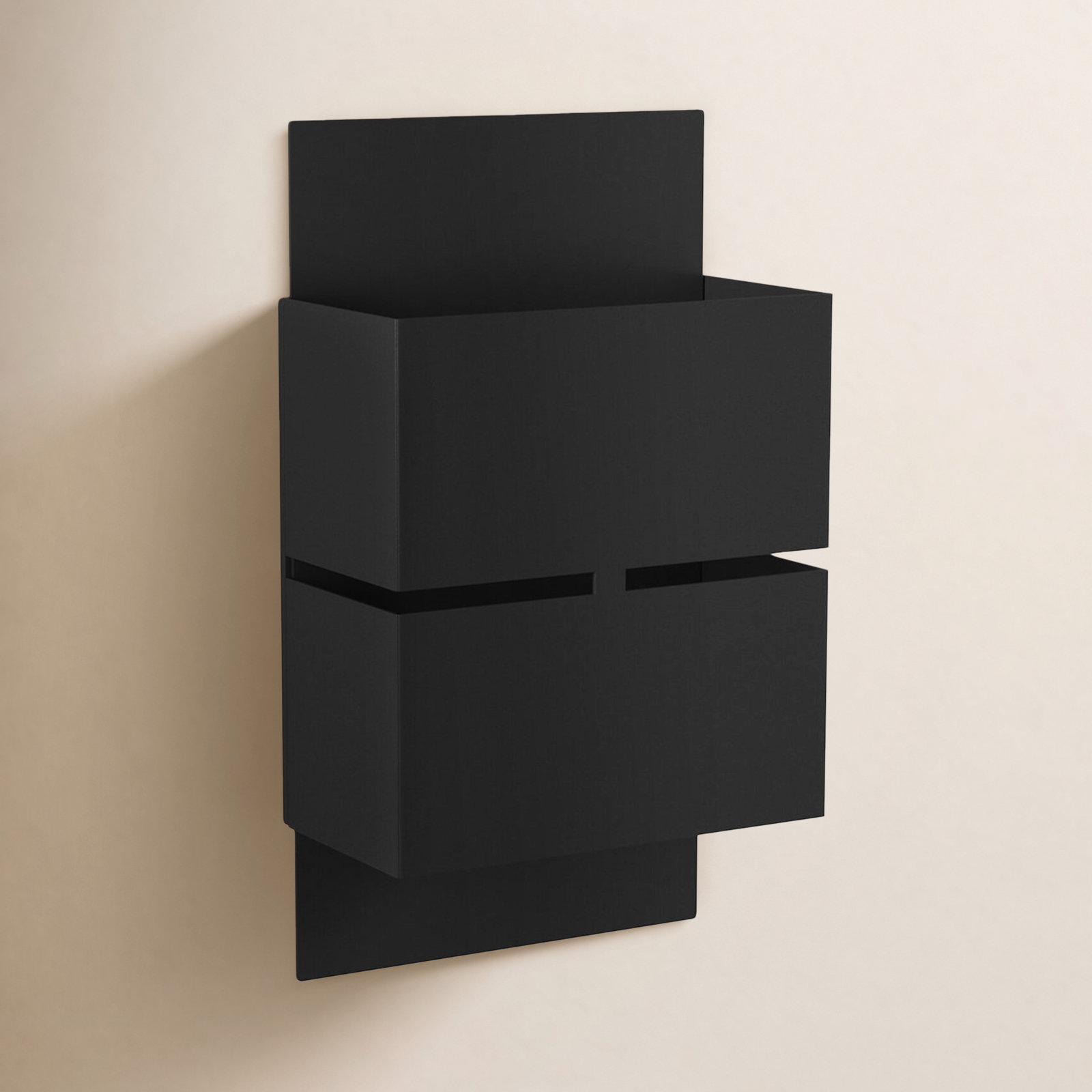 Devonte 2 Light Outdoor Wall Light, Matte Black