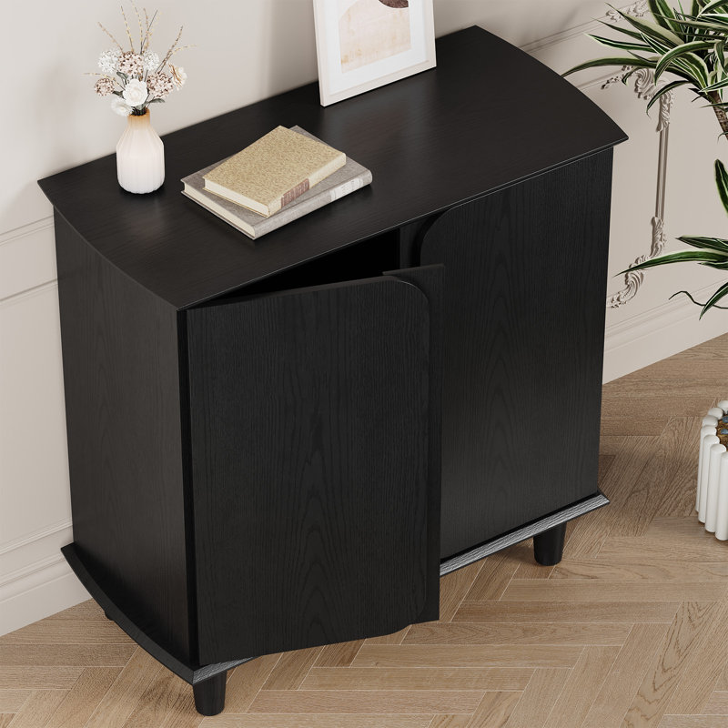 33" Tall 2 - Door Accent Cabinet with Adjustable Shelf for Living Room,Kitchen,Entryway,Dining Pantry Cabinet,Sideboard Buffet