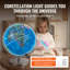 Globe terrestre lumineux avec support, 330,2 mm (13 pouces), globe éducatif avec base stable en métal lourd et veilleuse DEL avec carte des constellations imprimée en HD, rotatif, idéal pour l'apprentissage en classe des enfants.-632766174