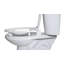 Siège de toilette allongé en plastique surélevé-39806116